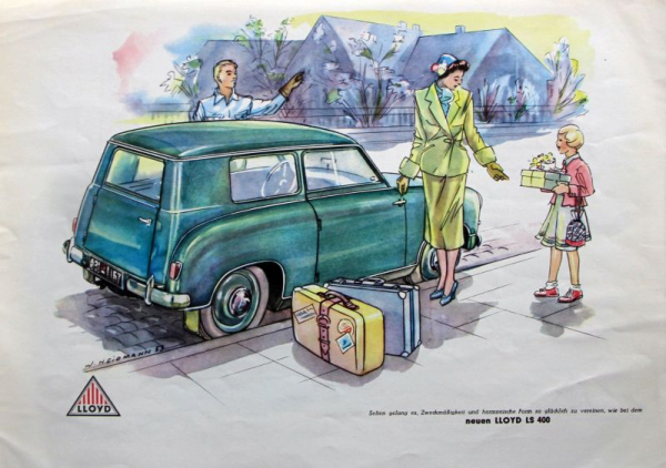 Lloyd Modelprogram 1953 Carbrochure (8463)